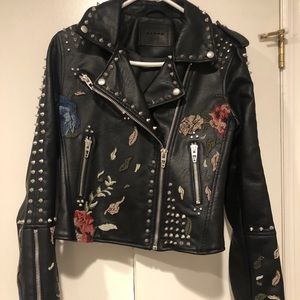 BLANK NYC leather studded jacket